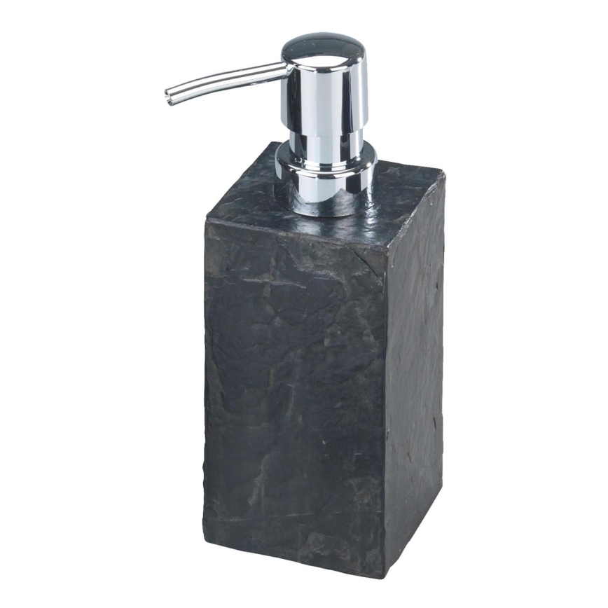 WENKO 17921100 - Dispenser per sapone SLATE ROCK 250 ml antracite