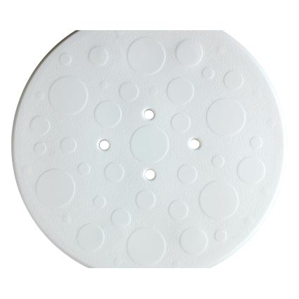 WENKO 1792921100-Sgabello SECURA 45,5x45,5 cm bianco/argento/grigio