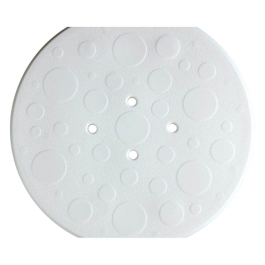 WENKO 1792921100-Sgabello SECURA 45,5x45,5 cm bianco/argento/grigio