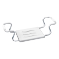 WENKO 17930100-Sedile per vasca SECURA 26x18 cm bianco/argento
