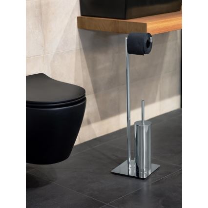 WENKO 18562100 - Scopino WC RECCO 20x71,5 cm cromo lucido