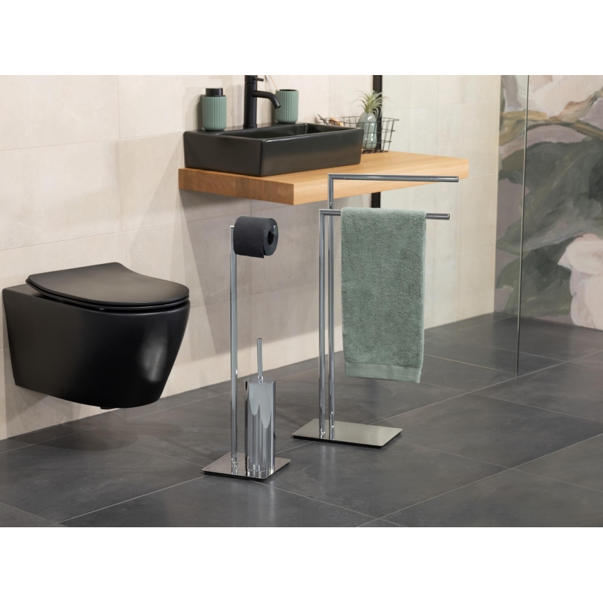 WENKO 18562100 - Scopino WC RECCO 20x71,5 cm cromo lucido