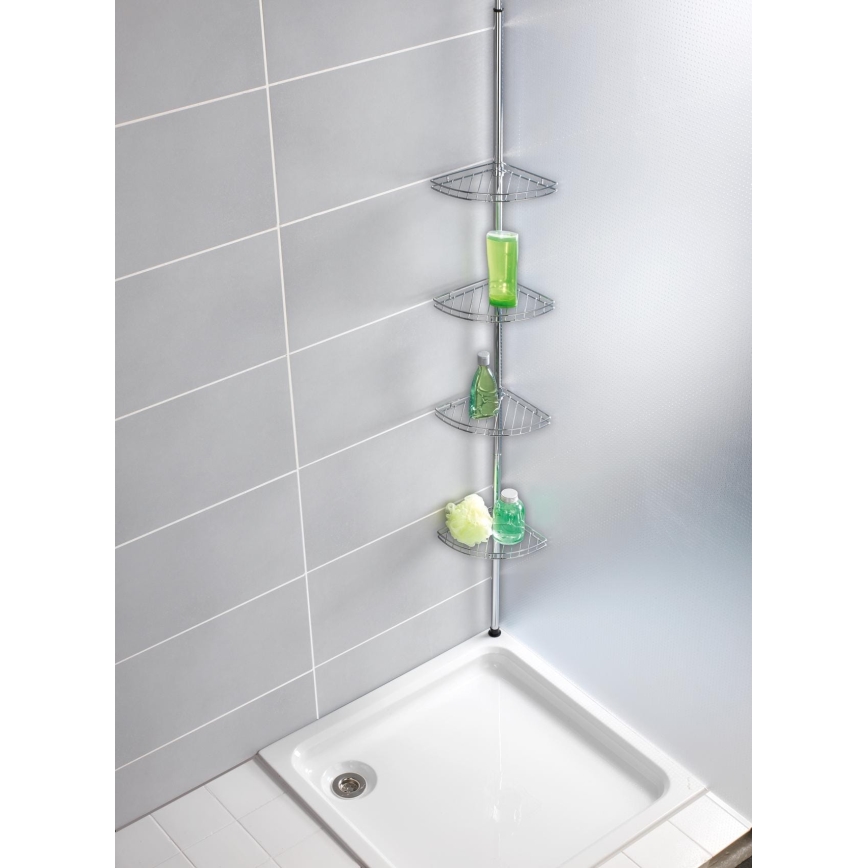 WENKO 18596100-Elemento angolare PREA 28x200 cm acciaio inox/cromo lucido