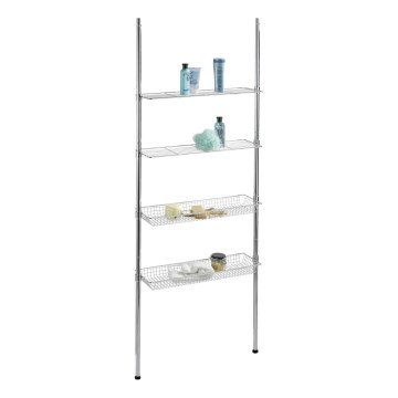WENKO 18597100-Scaffale 71x285 cm cromo lucido