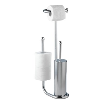 WENKO 18730100 - Spazzola per WC UNIVERSALO 20x62,5 cm cromo lucido