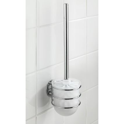 WENKO 18768100-WC set TURBO-LOC rotondo acciaio 10x37,5 cm cromo lucido/bianco