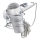 WENKO 18770100-Supporto per phon TURBO-LOC rotondo in acciaio 14x11,5 cm cromo lucido