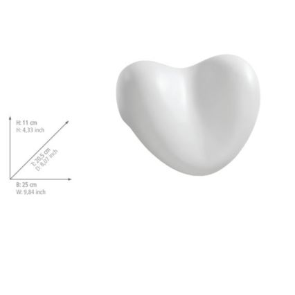 WENKO 18936100-Cuscino TROPIC 25x20,5 cm bianco