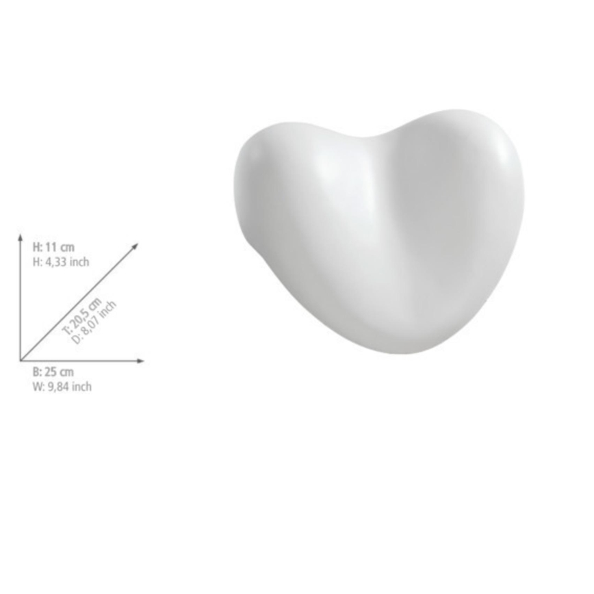 WENKO 18936100-Cuscino TROPIC 25x20,5 cm bianco