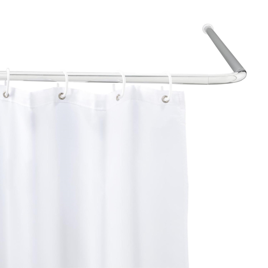 WENKO 19215100 - Supporto per barra UNIVERSAL 2x2 cm cromato/bianco