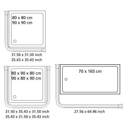 WENKO 19215100 - Supporto per barra UNIVERSAL 2x2 cm cromato/bianco