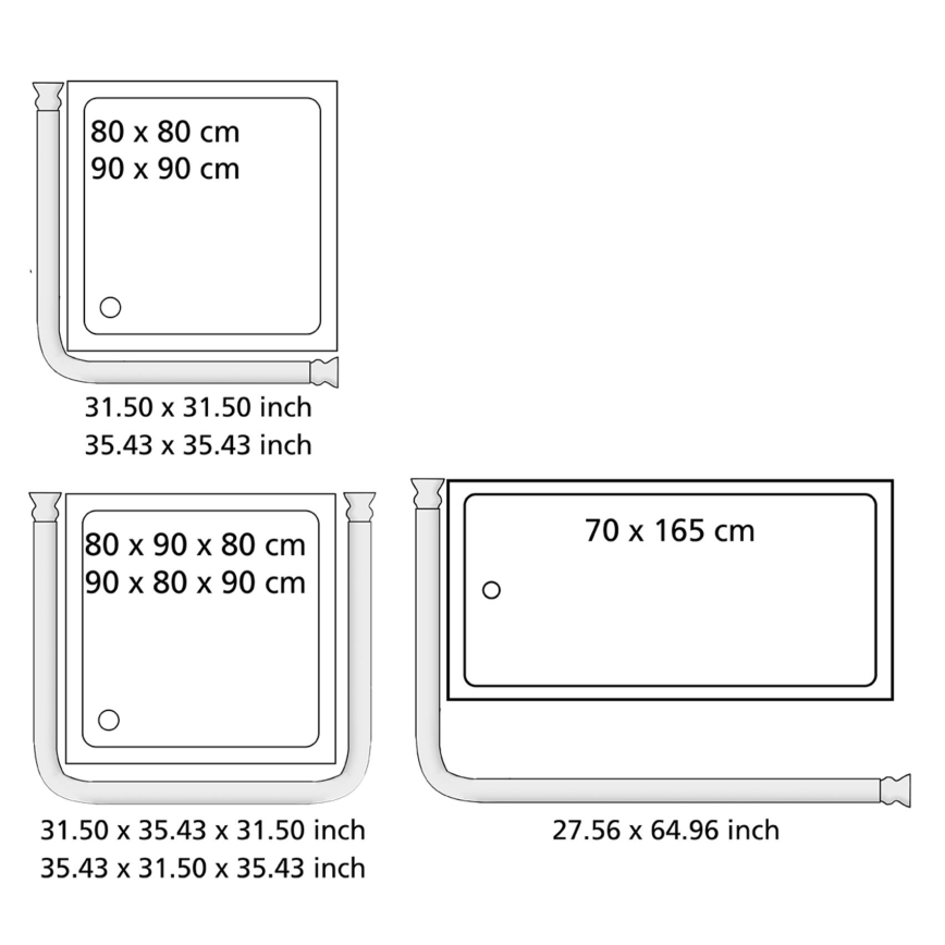 WENKO 19215100 - Supporto per barra UNIVERSAL 2x2 cm cromato/bianco