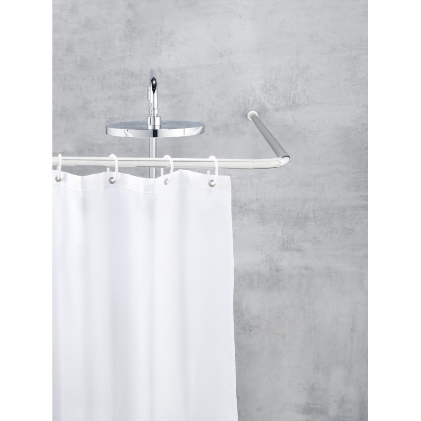 WENKO 19215100 - Supporto per barra UNIVERSAL 2x2 cm cromato/bianco