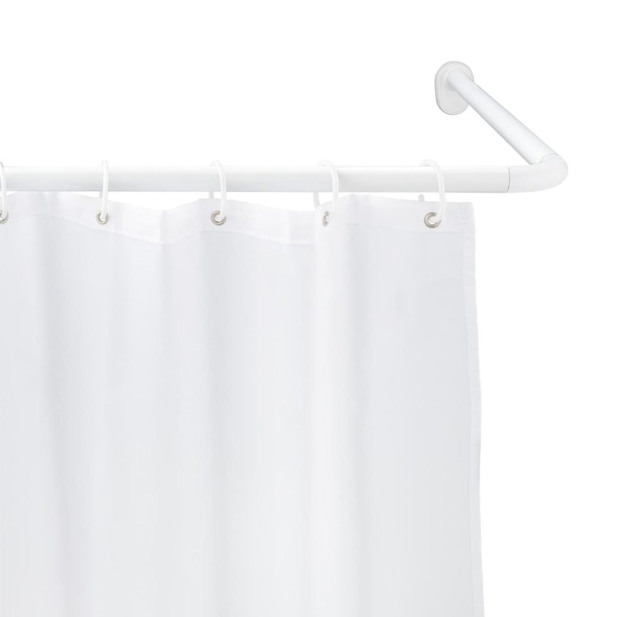 WENKO 19216100 - Supporto per asta UNIVERSALE 2,5x2,5 cm, bianco