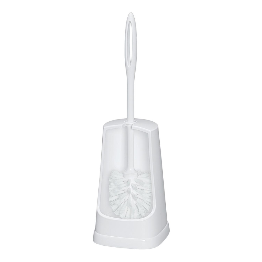 WENKO 19607100 - Spazzola per WC SIMPLE 12,5x40 cm bianca