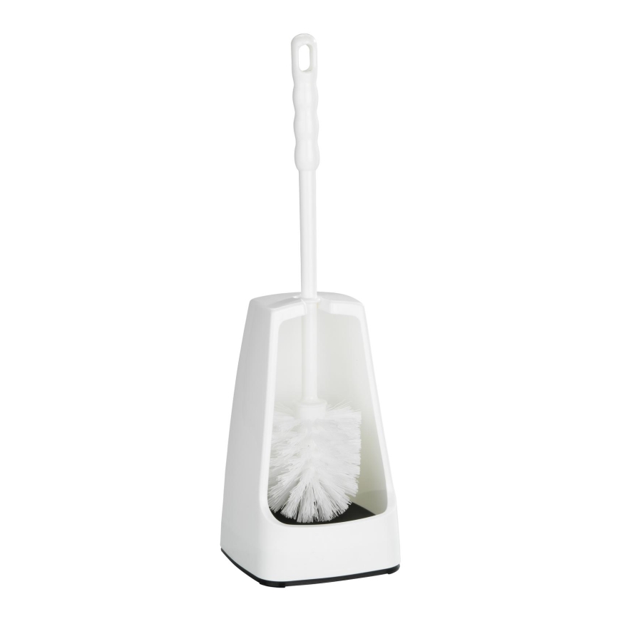WENKO 19607100 - Spazzola per WC SIMPLE 12,5x40 cm bianca
