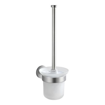 WENKO 19614100 - Scopino WC BOSIO MATT 10x14 cm acciaio inossidabile/argento/satinato