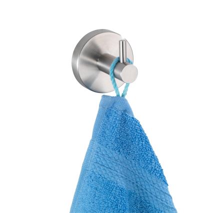 WENKO 19621100 - Gancio BOSIO MATT 5,5x5,5 cm acciaio inox/argento