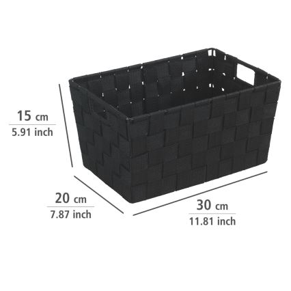 WENKO 19878100 - Cesto ADRIA 30 x 20 cm nero