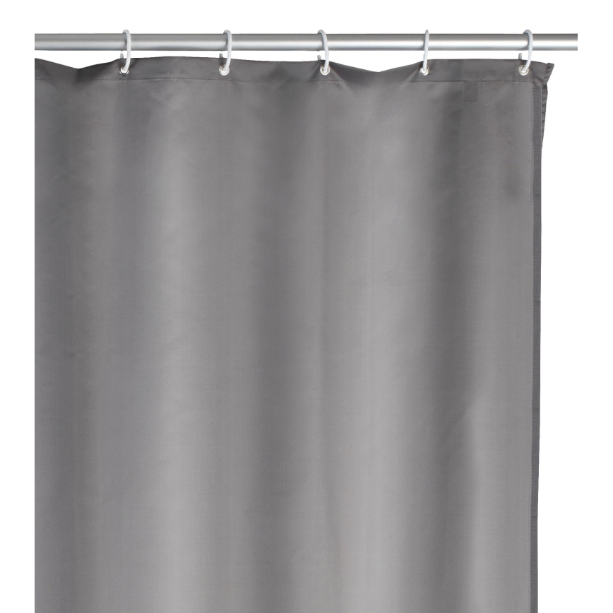 WENKO 20044100 - Tenda da doccia 180x200 cm grigia