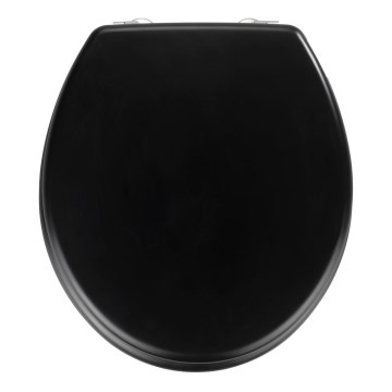 WENKO 20077100-WC Sedile per WC PRIMA 37x41 cm nero/argento