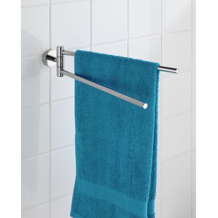 WENKO 20213100 - Porta asciugamani BOSIO SHINE 43x9 cm acciaio inox/argento