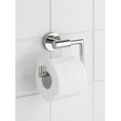 WENKO 20216100 - Porta carta igienica BOSIO SHINE 15 x 10,5 cm, in acciaio inossidabile finitura argento