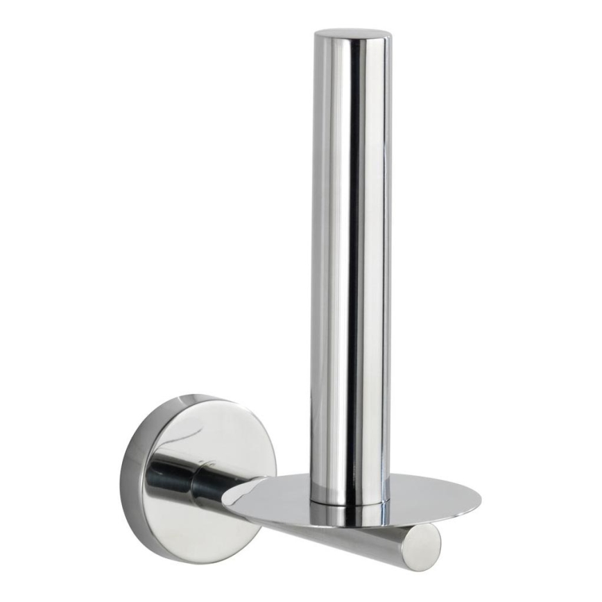 WENKO 20218100 - Porta carta igienica BOSIO SHINE 8x12,5 cm in acciaio inossidabile/argento