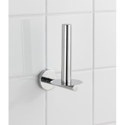 WENKO 20218100 - Porta carta igienica BOSIO SHINE 8x12,5 cm in acciaio inossidabile/argento