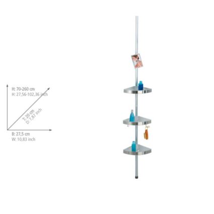 WENKO 20349100-Profilo angolare PREMIUM 27,5x260 cm satinato