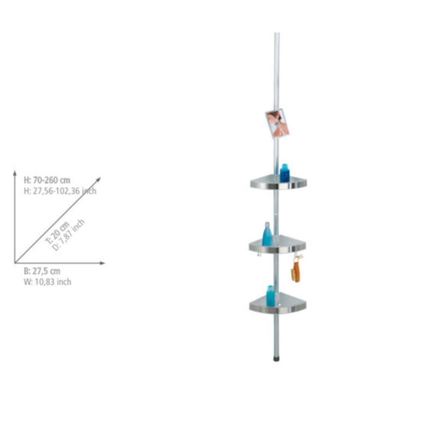 WENKO 20349100-Profilo angolare PREMIUM 27,5x260 cm satinato