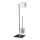 WENKO 20391100 - Scopino WC LIMA 23,5x69 cm acciaio inox/satinato/nero