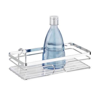 WENKO 20409100- Mensola PREMIUM in acciaio inox 24x13,5 cm, finitura argento