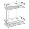 WENKO 20410100-Scaffale PREMIUM in acciaio inossidabile 24x27 cm inossidabile/argento