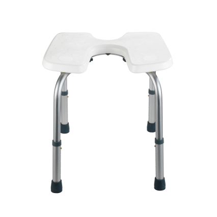 WENKO 206051100-Sgabello SECURA 46x53,5 cm bianco/argento