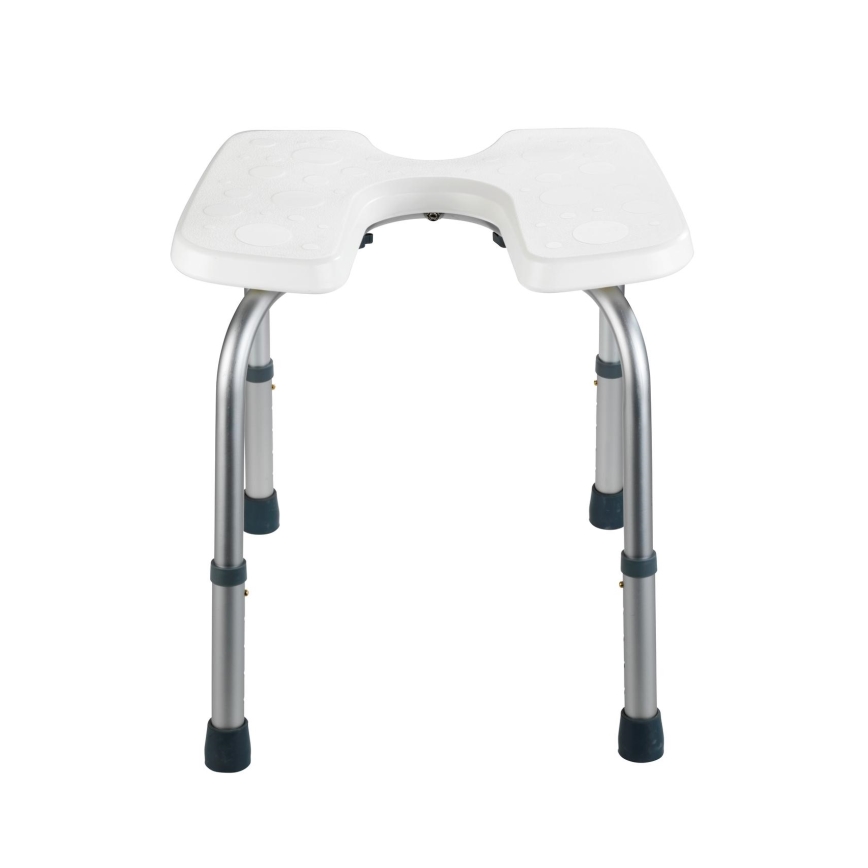 WENKO 206051100-Sgabello SECURA 46x53,5 cm bianco/argento