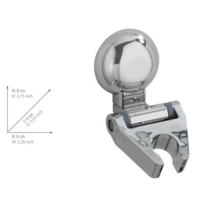 WENKO 20619100-Supporto doccia FIORINA 6x9 cm cromo lucido