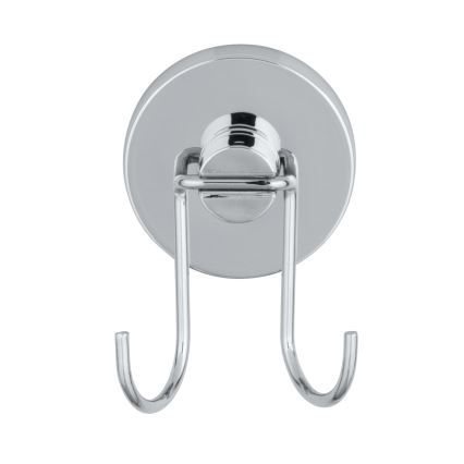 WENKO 20877100-Raschietto VACUUM-LOC RUND STAH 24,5x25 cm acciaio inossidabile/lucido cromo/argento