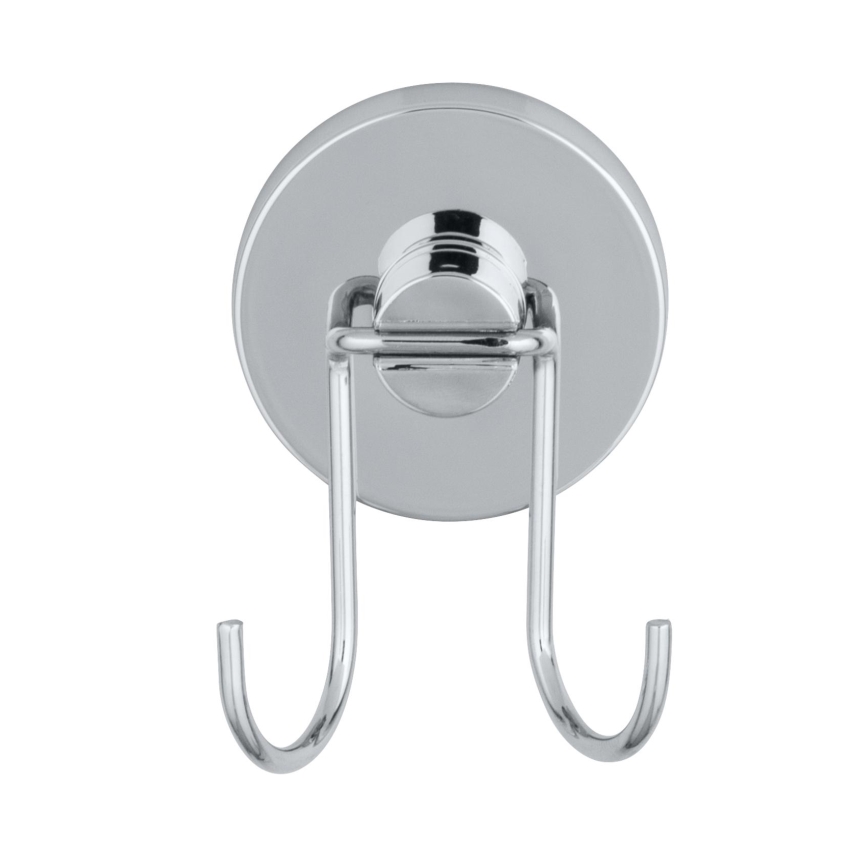 WENKO 20877100-Raschietto VACUUM-LOC RUND STAH 24,5x25 cm acciaio inossidabile/lucido cromo/argento
