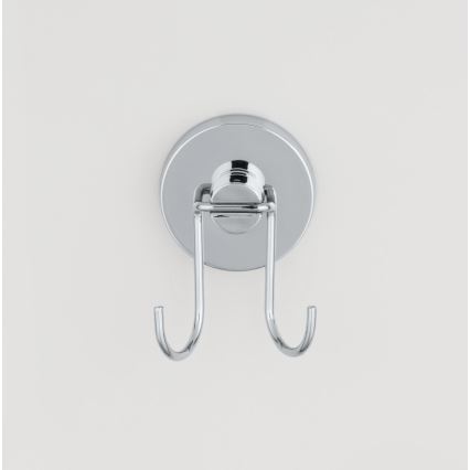 WENKO 20877100-Raschietto VACUUM-LOC RUND STAH 24,5x25 cm acciaio inossidabile/lucido cromo/argento