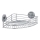 WENKO 20887100-Mensola tonda VACUUM-LOC in acciaio 31x22,5 cm, cromo lucido