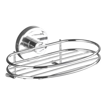 WENKO 20890100 - Portasapone VACUUM-LOC MILAZZO 16,5 x 12 cm cromo lucido