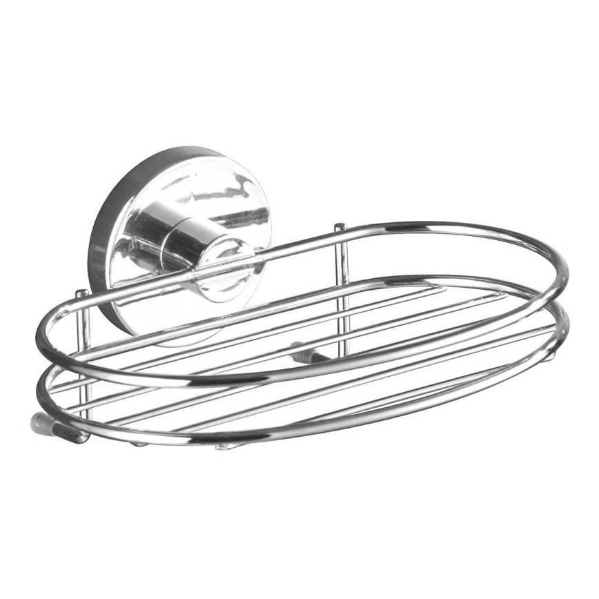 WENKO 20890100 - Portasapone VACUUM-LOC MILAZZO 16,5 x 12 cm cromo lucido