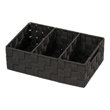 WENKO 20978100 - Organizer ADRIA 32x21 cm nero