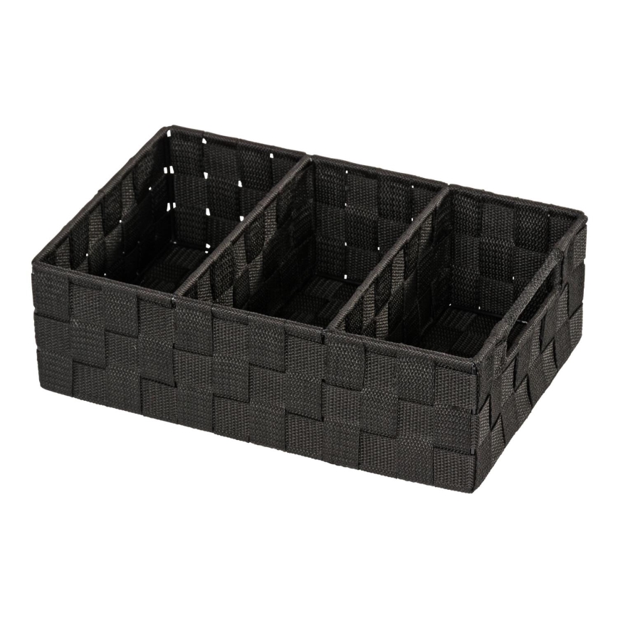 WENKO 20978100 - Organizer ADRIA 32x21 cm nero