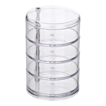 WENKO 20990100 - Organizer TOWER 11,5x17,5 cm trasparente