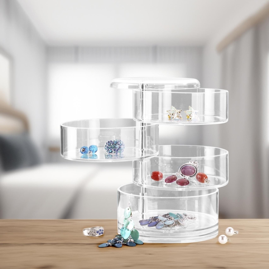 WENKO 20990100 - Organizer TOWER 11,5x17,5 cm trasparente