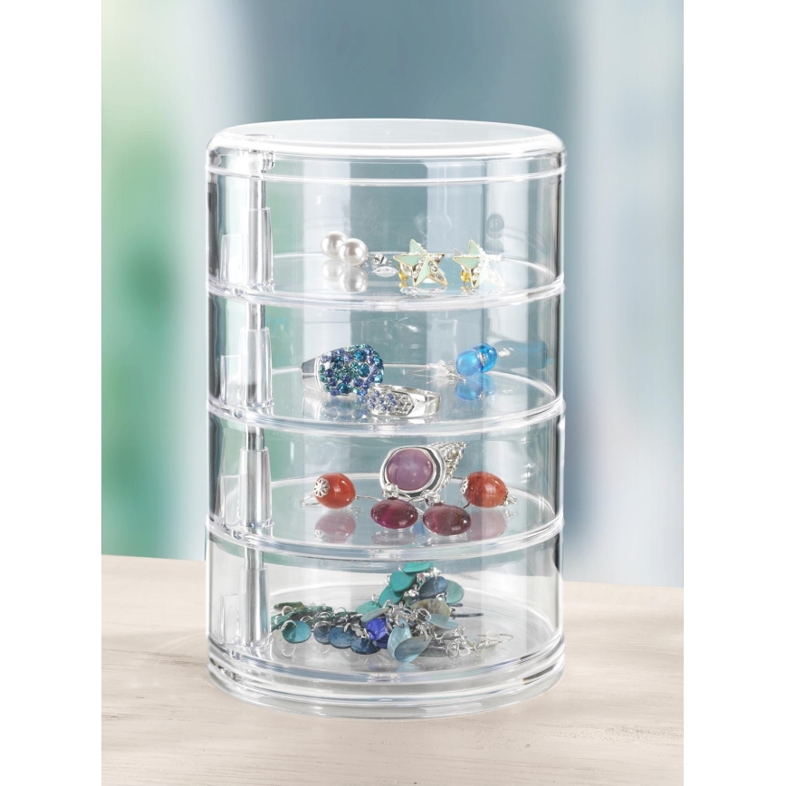 WENKO 20990100 - Organizer TOWER 11,5x17,5 cm trasparente