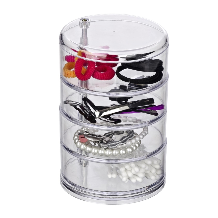 WENKO 20990100 - Organizer TOWER 11,5x17,5 cm trasparente