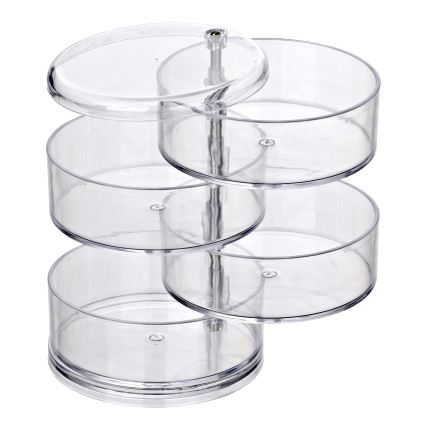 WENKO 20990100 - Organizer TOWER 11,5x17,5 cm trasparente